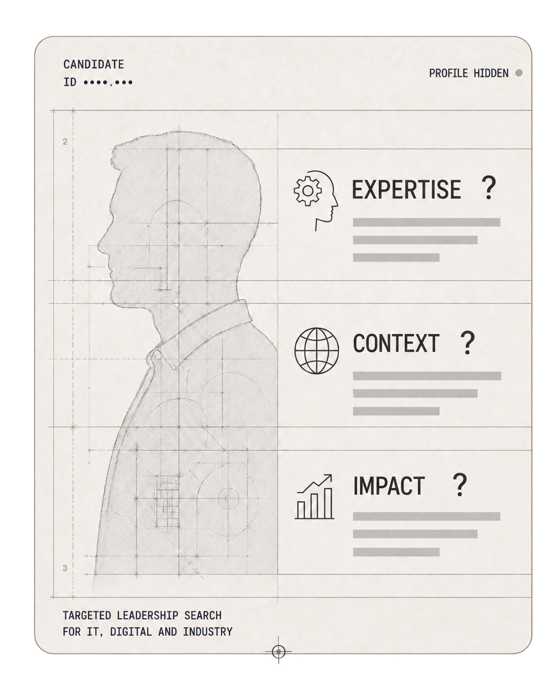 Anonymised CV: expertise, context and impact are hidden